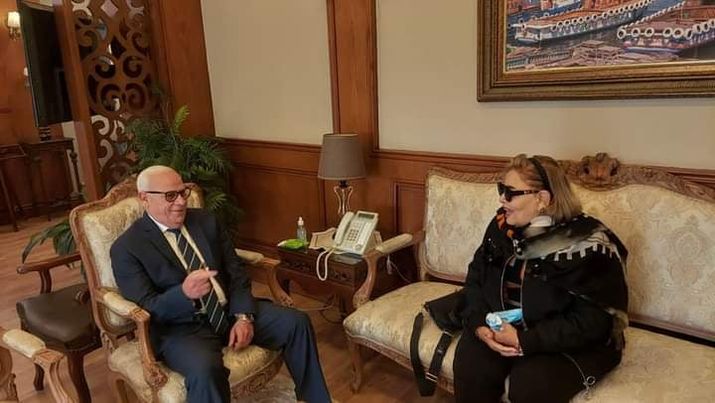 محافظ بورسعيد يستقبل الدكتورة نيرمين اسماعيل رئيس مجلس إدارة مدارسNIS Aac36