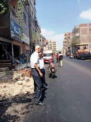 الإنتهاء من رصف شارع عرابي بمدينة كفر صقر بتكلفة مليون جنيه Aaoo254