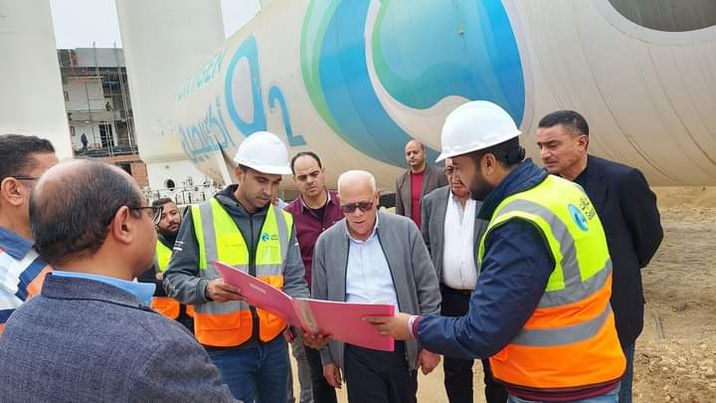 محافظ بورسعيد يتابع سير العمل في إنشاء مصنع إنتاج الغازات جنوب بورسعيد  Aco80