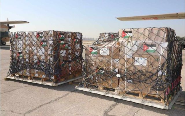 24 طائرة مساعدات أرسلتها الهيئة الخيرية الهاشمية إلى غزة منذ بدء العدوان Aco90