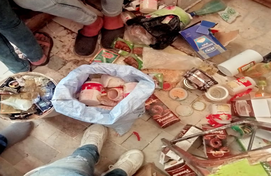 إعدام 2879 كيلو أغذية وعصائر خلال حملة لمراقبة الأغذية في الدقهلية  Aio701
