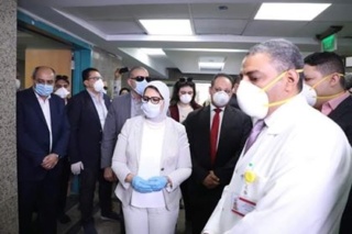 وزيرة الصحة تفتتح المركز القومي المصري للتحكم في الأمراض المعدية " CDC"  Aioo14