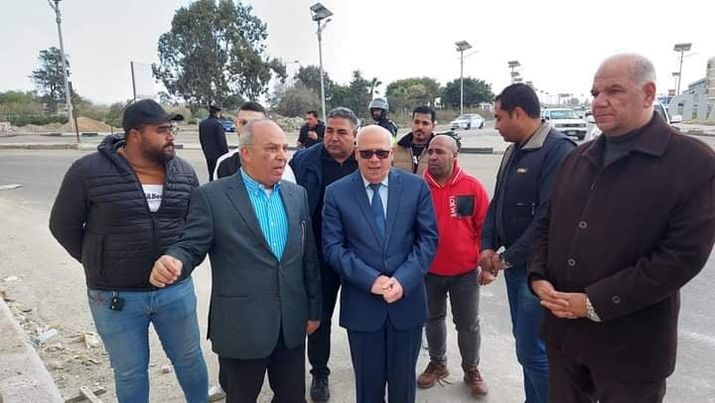 محافظ بورسعيد يتفقد أعمال تطوير مدخل بورسعيد الجنوبي Aoa250