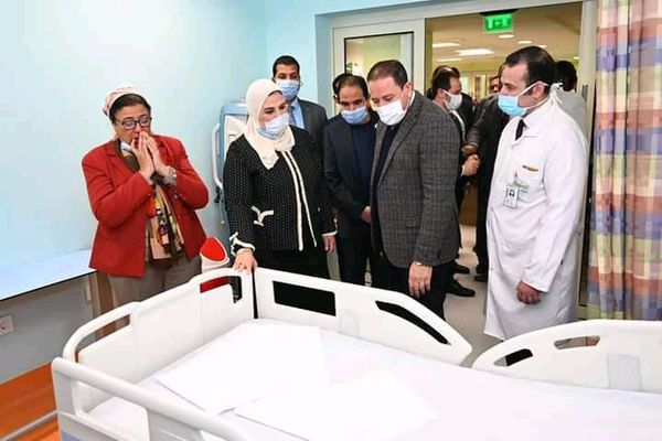 وزيرة التضامن تفتتح المرحلة الثانية لمستشفى شفاء الأورمان لعلاج سرطان الأطفال بالصعيد Aoaa55