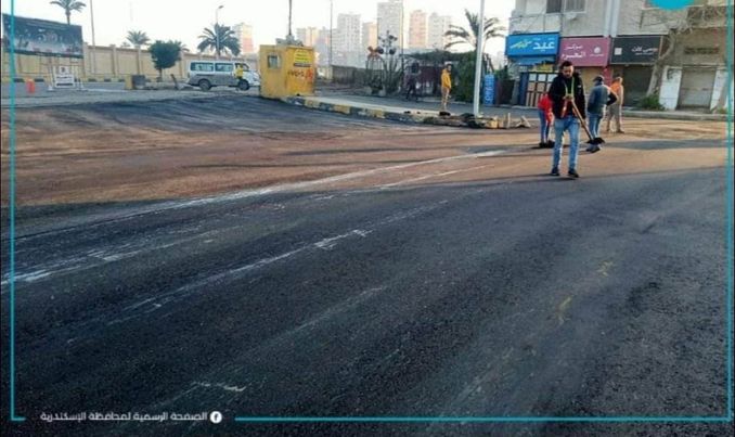 مدير مديرية الطرق بالاسكندرية -  تم الإنتهاء من إعادة الشيء لأصله بكل شوارع حي منتزه ثان بعد إلانتهاء من أعمال الرصف  Aoao126