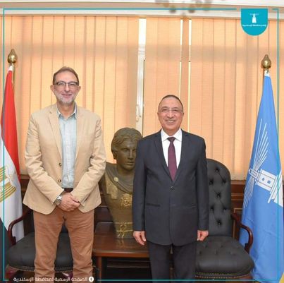محافظ الإسكندرية يستقبل  رئيس الهيئة القومية لسلامة الغذاء والوفد المرافق له Aoao127