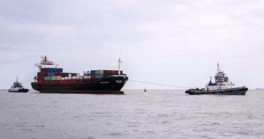 هيئة ميناء دمياط تنجح في إنقاذ سفينة حاويات  بعد تعطل ماكيناتها Cao61