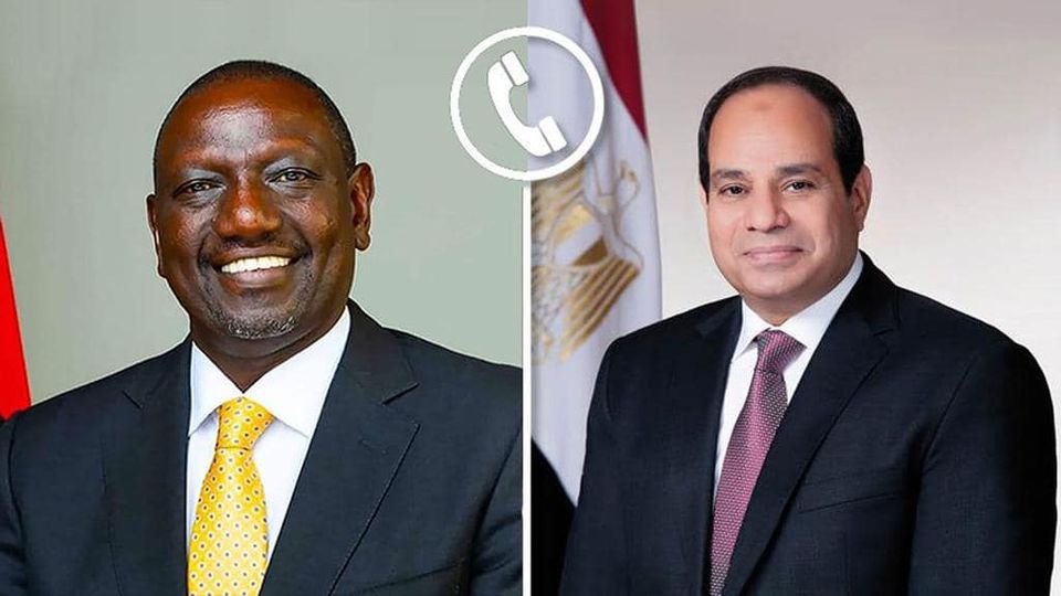 الرئيس عبد الفتاح السيسي يتلقى  اتصالاً هاتفياً من الرئيس الكيني "ويليام روتو". Oaoaia17