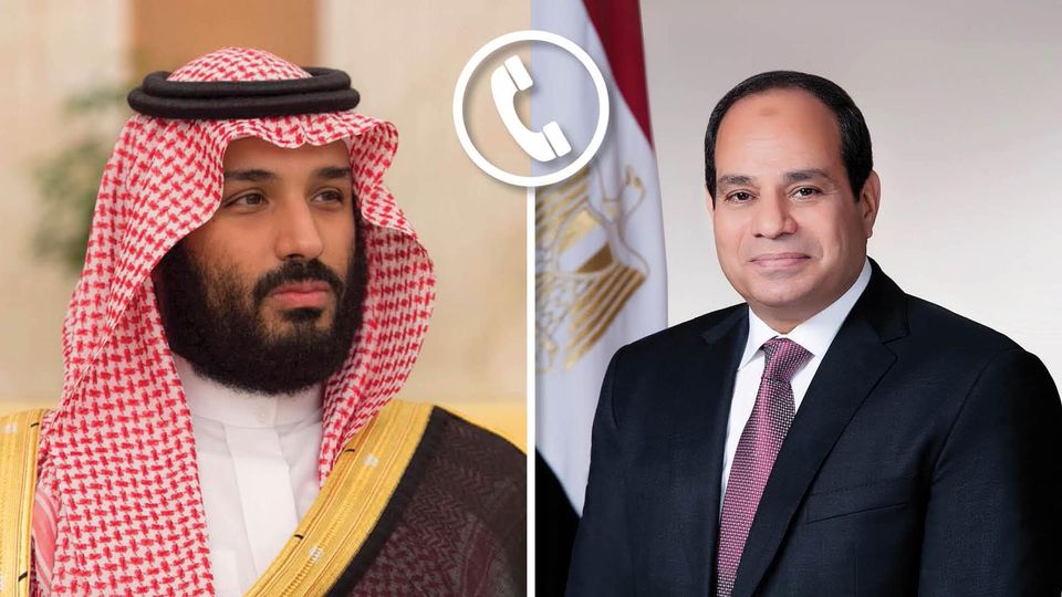  الرئيس عبد الفتاح السيسي يتلقى اتصالاً هاتفياً من الأمير محمد بن سلمان، ولي عهد المملكة العربية السعودية  Oaoaia20