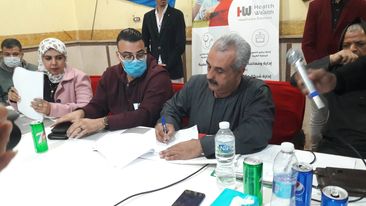 محافظة السويس: لأول مره عقد بروتوكول تعاون شركة رعاية طبيه مع جمعية أهلية بالمحافظة Ooa71