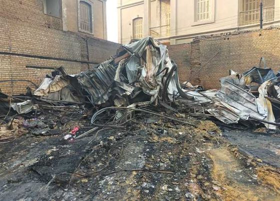  اندلاع حريق بحظيرتين مواشي في قرية ألخياري بأبو قرقاص Yoa39