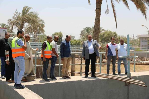 "مياه المنيا" تواصل تجديد محطة معالجة الصرف الصحي بأبوقرقاص  Yyo244