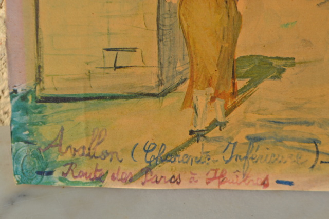 Procédé Jacomet de Maurice Utrillo V 1883-1955 Avallon, Route des Parcs à Huîtres  1936 Dsc_4529