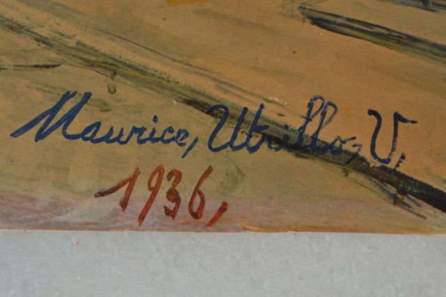 Procédé Jacomet de Maurice Utrillo V 1883-1955 Avallon, Route des Parcs à Huîtres  1936 Dsc_4534