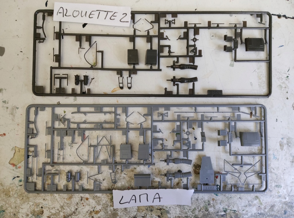 Comparatif SUD AVIATION SA 315 LAMA au 1/50ème versus SNCASE SE 3130 ALOUETTE II au 1/48 (ou supposé) Img_2059