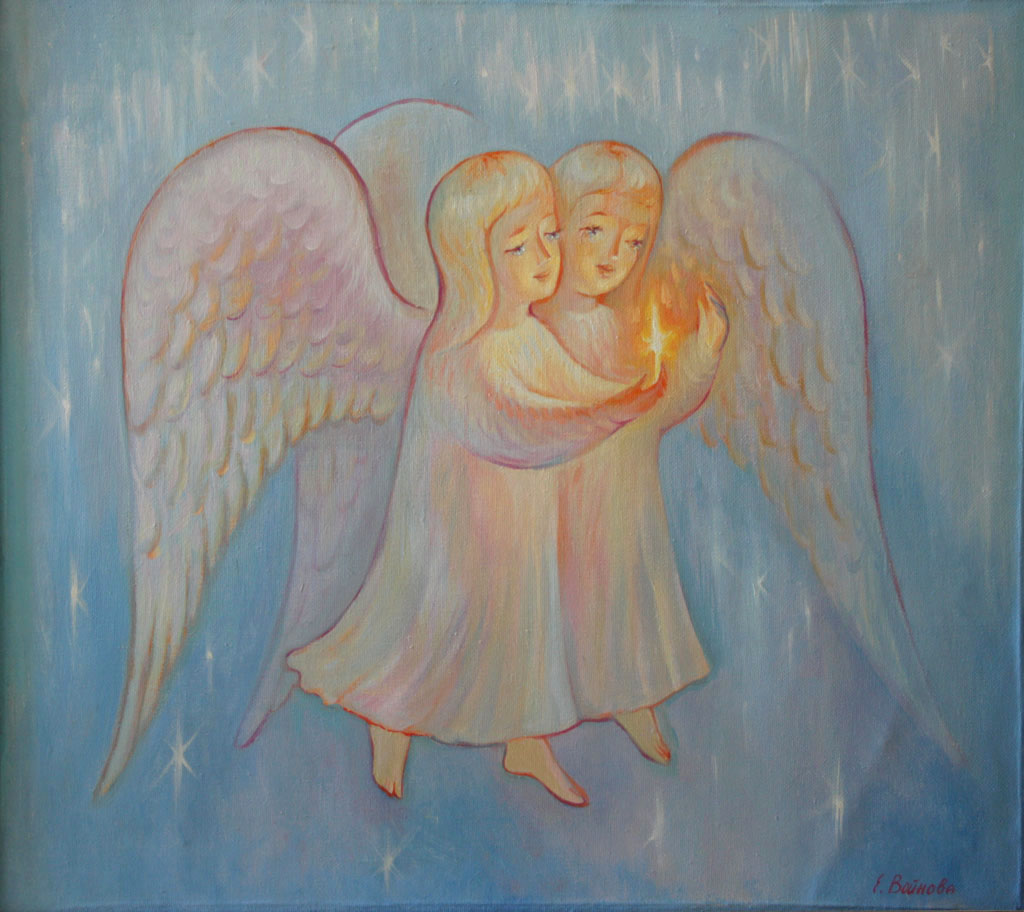 Мама добрый ангел. Ангел рисунок. Ангелы в живописи. Ангелочки картины.
