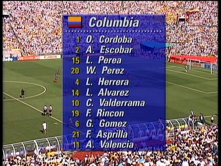Mundial Estados Unidos 1994 Grupo A J1 Colombia Vs. Rumanía (576p