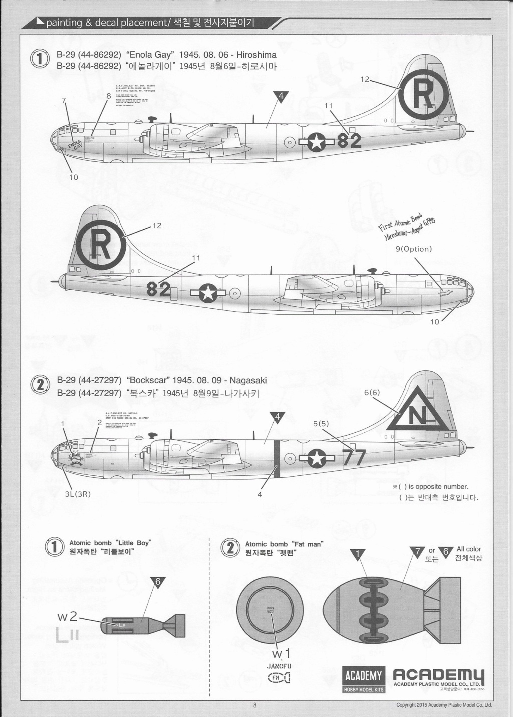 [Academy] 1/72 - Boeing B-29 Enola Gay  (lumières et moteurs) -  - Page 2 Enola_17