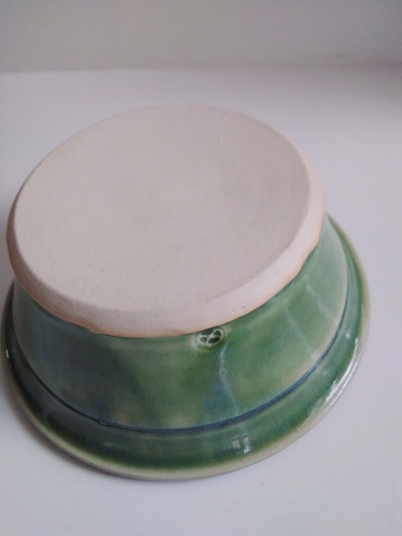 Green bowl with cross mark - Arwyn Jones  20210316