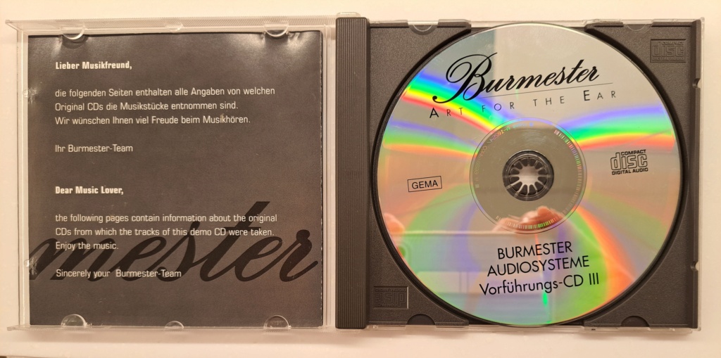 Burmester CD-03 - Rare, original 1st pressing by Sonopress, Germany. 20230147