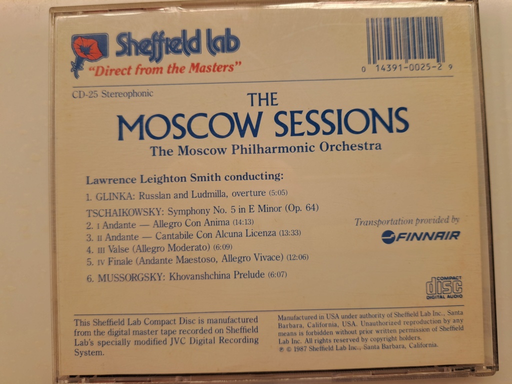 Sheffield Lab: The Moscow Sessions - The Moscow Philharmonic Orchestra, Glinka, Tchaikovsky, Mussorgsky 20230225