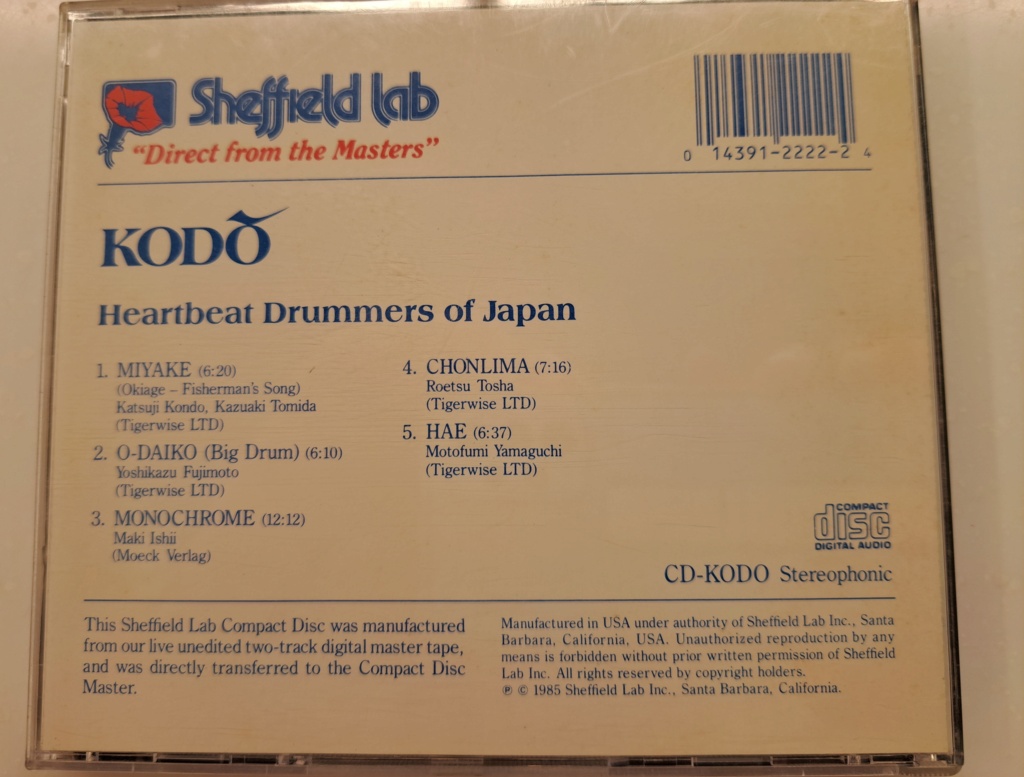 Sheffield Lab: KODO - The Heartbeat Drummers of Japan  20230228