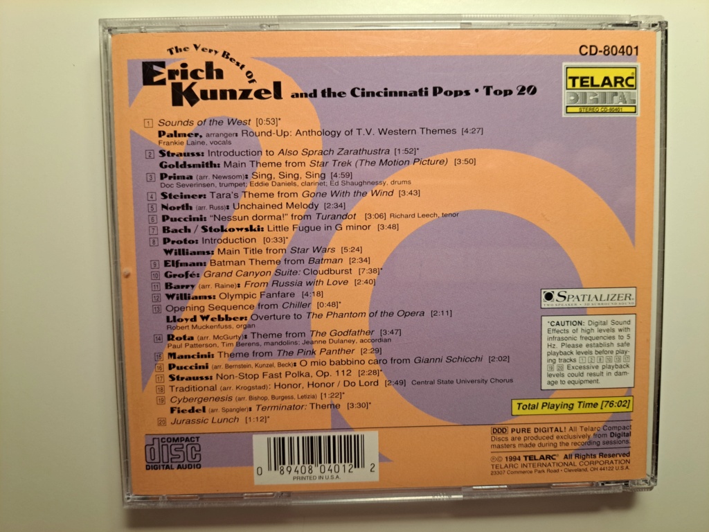 Telarc CD - The Very Best of Erich Kunzel  20230289