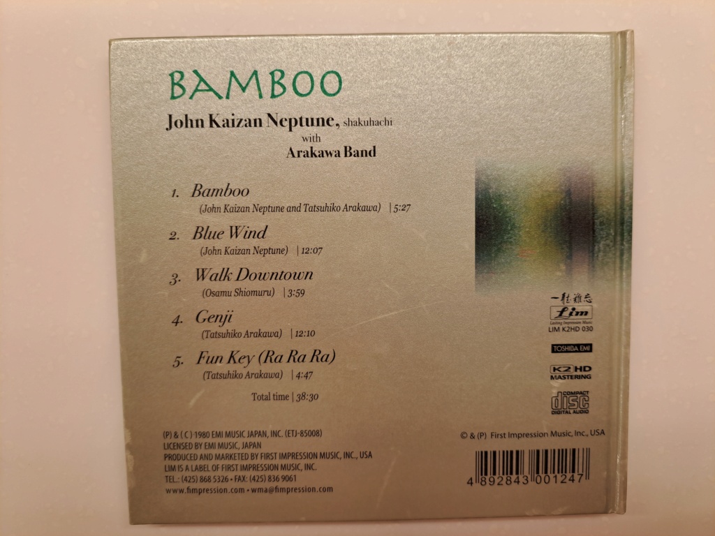 Lasting Impression Music LIM K2HD 030 - Bamboo, John Kaizan Neptune  - 2007 Produced by Winston Ma of First Impression 20230354