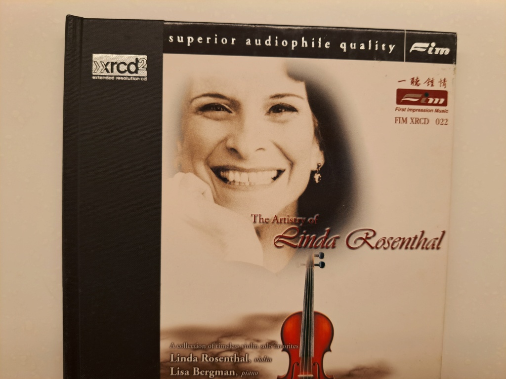 FIM XRCD 022 - The Artistry Linda Rosenthal, violin, piano   - XRCD2   20bit K2 super coding  - 1999 FIM  20230363
