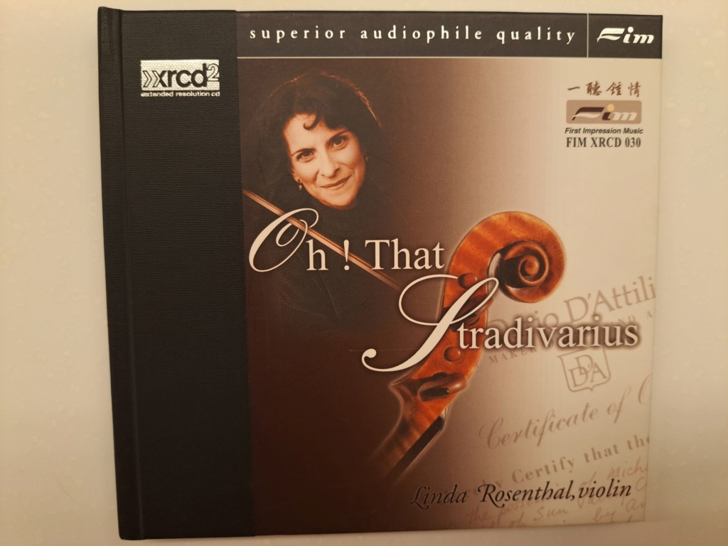 FIM XRCD 030 - Oh! That Stradivarius - Linda Rosenthal, violin solo - XRCD2  20bit K2 super coding - 2000 FIM  20230365