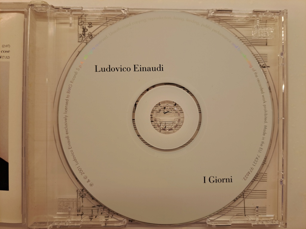 Ludovico Einaudi - I Giorni. 2001 BMG Records. Made in EU 20230462
