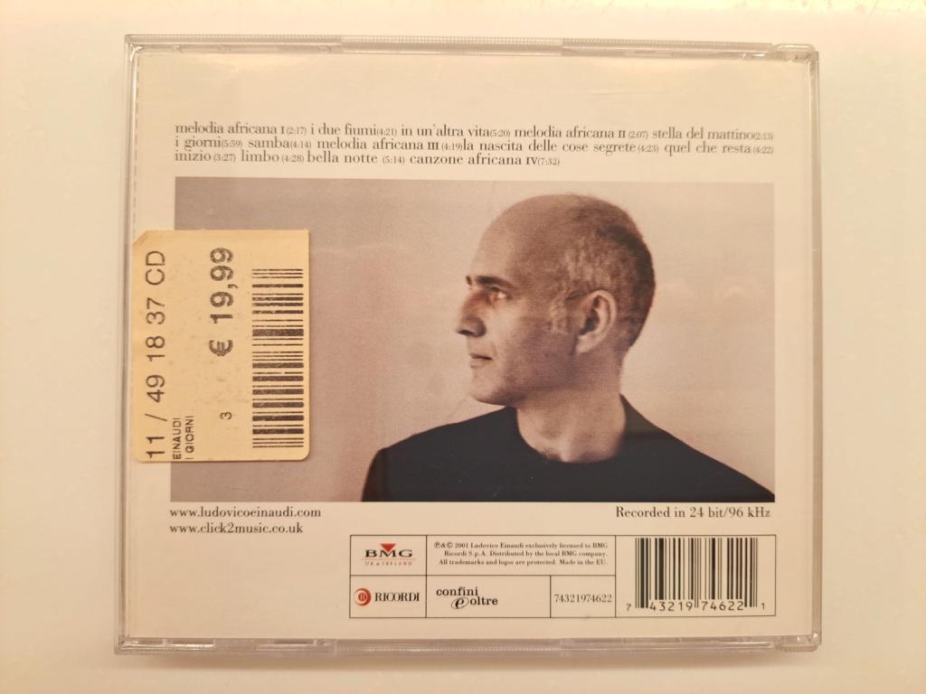 Ludovico Einaudi - I Giorni. 2001 BMG Records. Made in EU