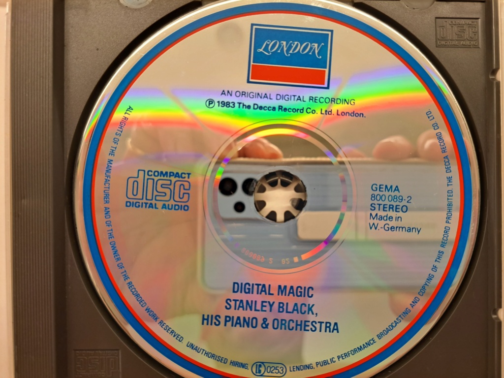 Digital Magic by Stanley Black/His Piano and Orchestra. 1983 Decca Record Co. Ltd. London. Made in West Germany. Original first pressing CD. 20230475