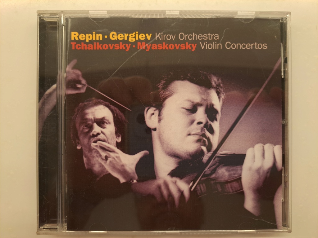 Tchaikovsky / Myaskovsky: Violin Concertos. Vladimir Repin, piano. Valery Gergiev, Kirov Orchestra.  2002 Decca Music. Made in Germany 20230477