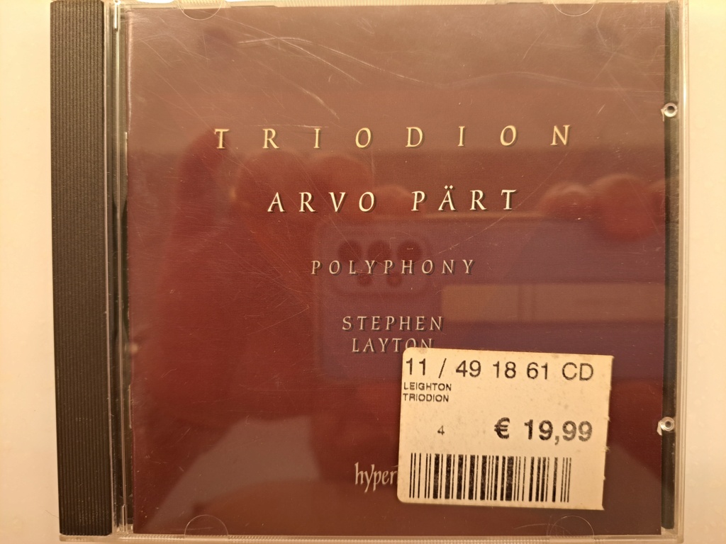 Triodion - Arvo Pärt, Polyphony, & Stephen Layton. 2003 Hyperion Records, London. Made in England 20230509