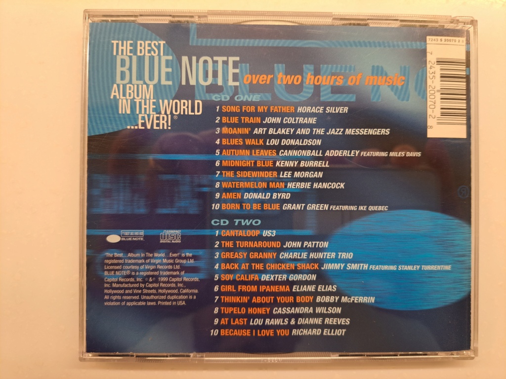 The Best Blue Note Album in the World Ever by Various Artists (CD, Aug-1999, 2 Discs, Blue Note 20230546