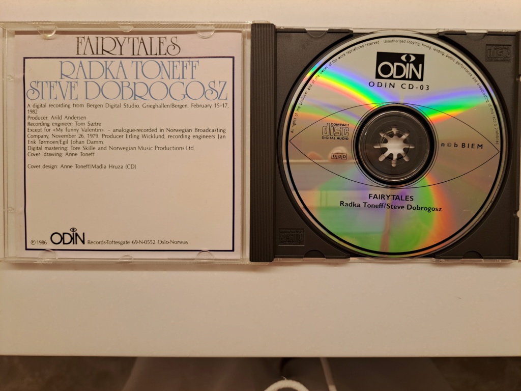 Audiophile Recording - RADKA TONEFF, vocal & STEVE DOBROGOSZ, piano - Fairytales.  1986 ODIN  Records. Original ODIN CD.  Made in Norway 20230688