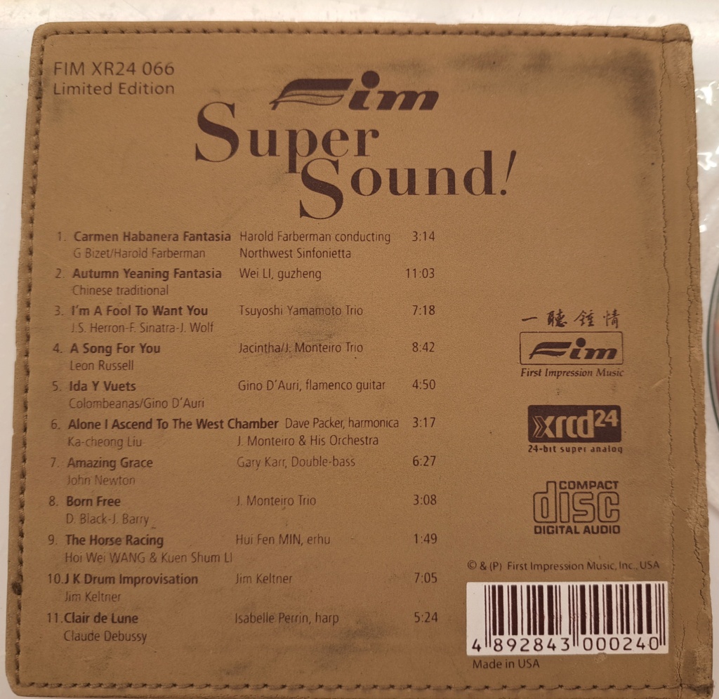 First Impression Music FIM- Super Sound! - Audiophile XRCD 20230712