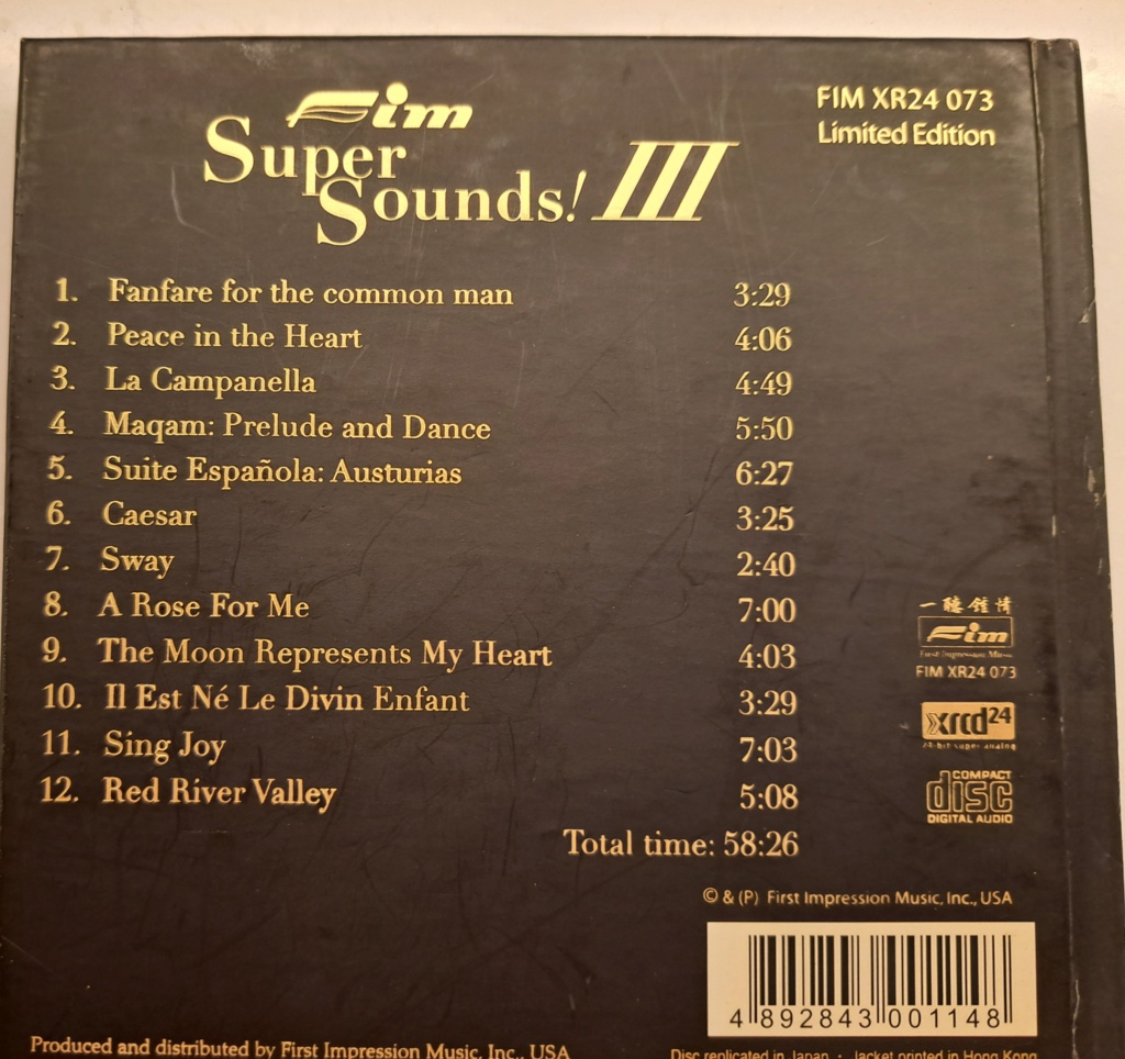 First Impression Music FIM - Super sounds! 3 - Audiophile XRCD 20230719