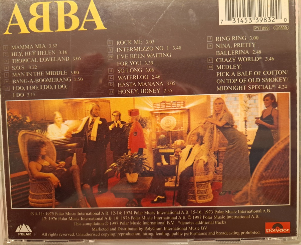 ABBA Compilation CD of greatest hits, Polydor 20230741