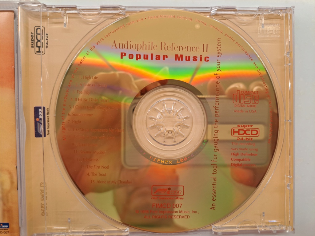 FIM CD 007 - 24K Gold - Audiophile Reference II, Popular Music 20230881