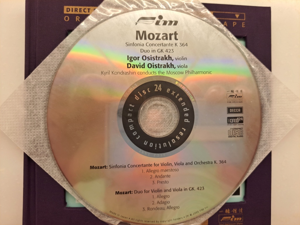 FIM XR24 069 - Mozart: Sinfonia Concertante K.364, Duo in GK.423 20230896