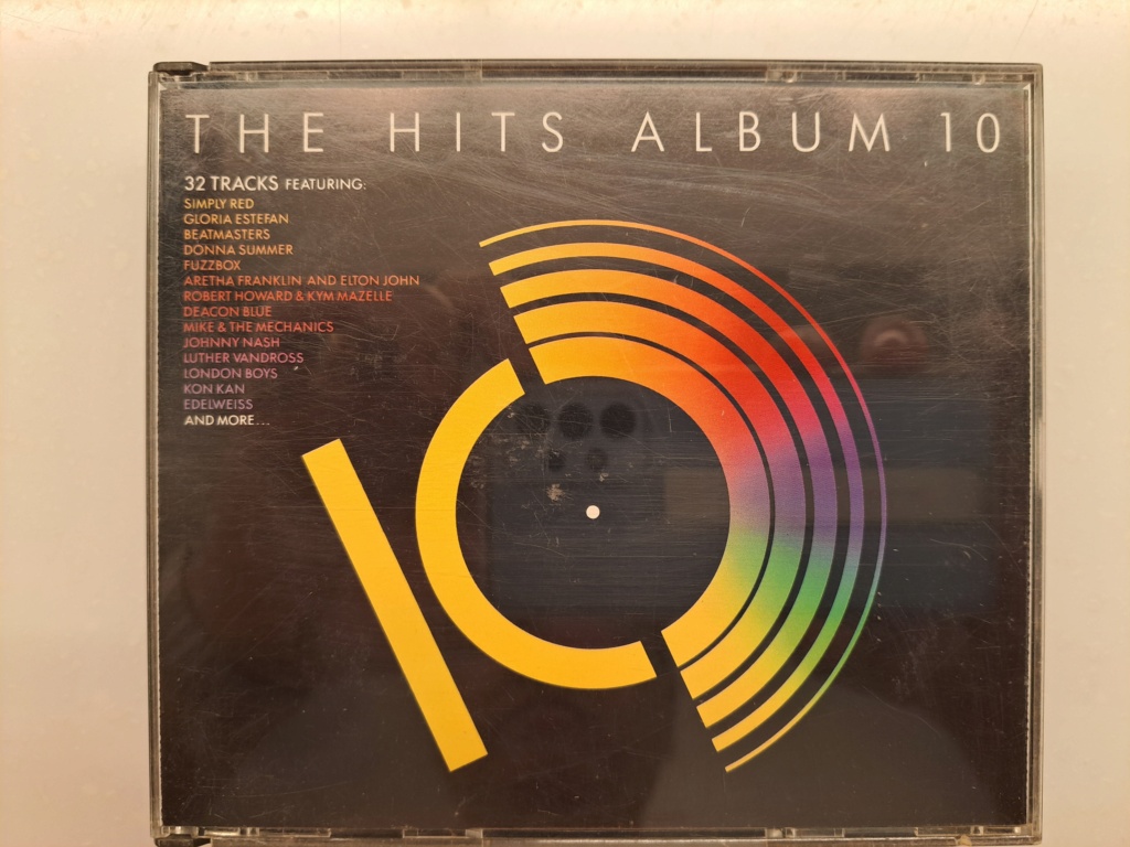 THE HITS ALBUM 10 - Original 1989 CBS Records UK. 32 Tracks of tje greatest pop music from the 1980's. 2 CDs set. Made in West Germany by Teldec Record Service GmbH 20230928