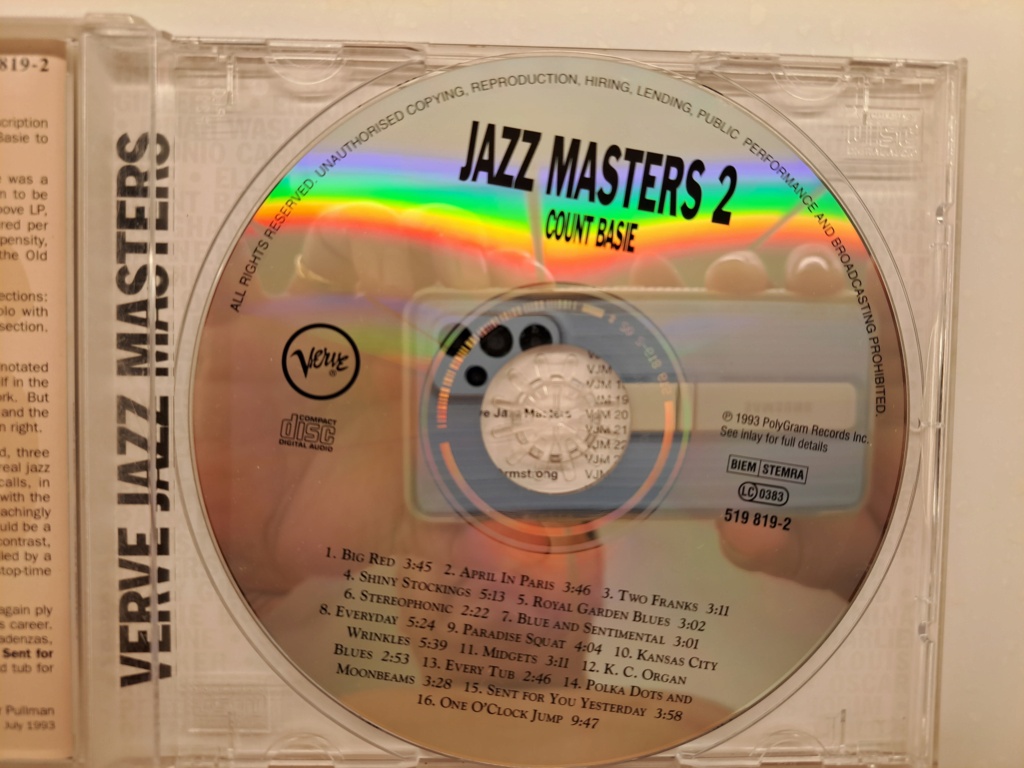 Verve Jazz Masters, Vol. 2 by Count Basie (CD, 1994 Polygram Records). Made in Germany by Universal M&L. 20230953