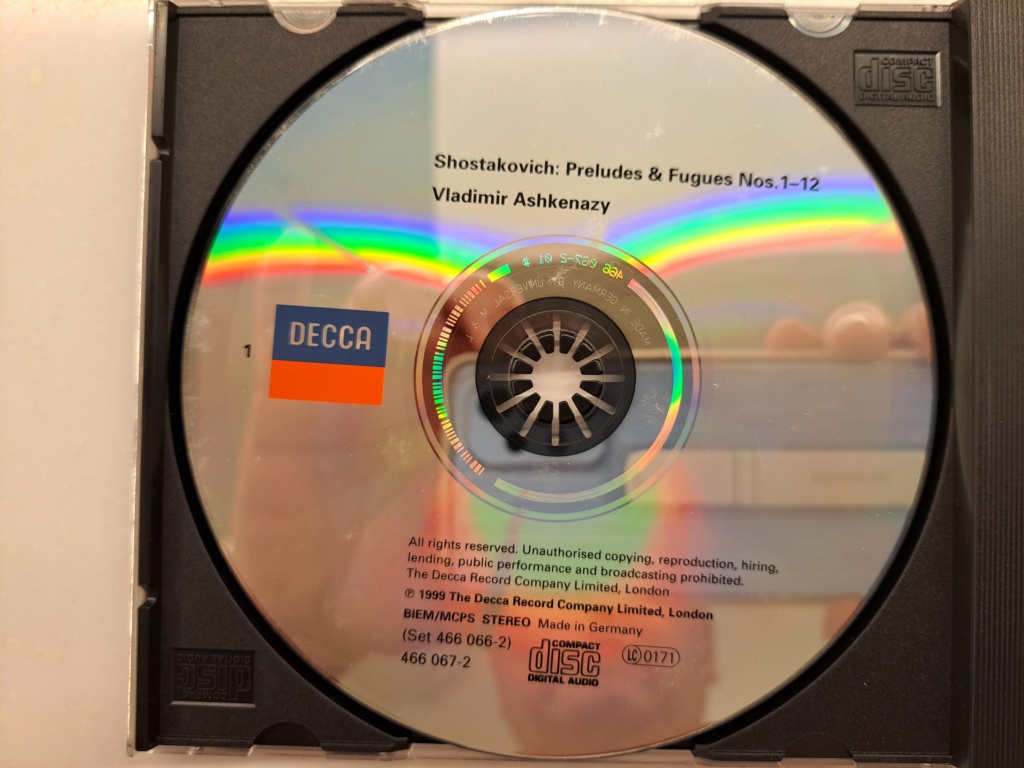 Shostakovich: 24 Preludes & Fugues, Op. 87 (2 CD Set, 1999 Decca) Vladimir Ashkenazy. Made in Germany 20230984