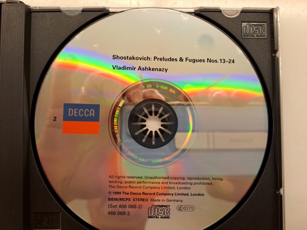 Shostakovich: 24 Preludes & Fugues, Op. 87 (2 CD Set, 1999 Decca) Vladimir Ashkenazy. Made in Germany 20230986