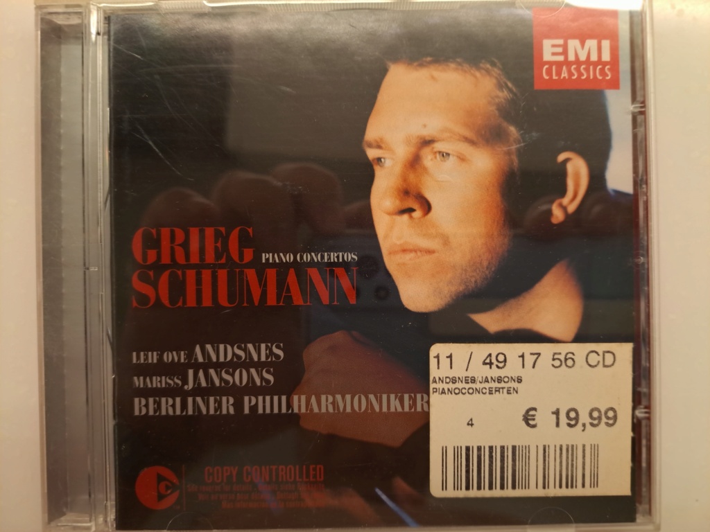 Grieg & Schumann: Piano Concertos by Berliner Philharmoniker, Mariss Jansons. 2003 EMI Records. Made in EU. 20230990