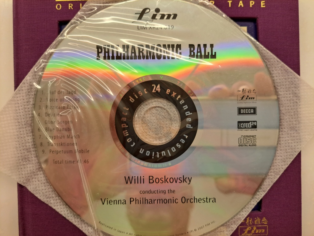 Willi Boskovsky Conducting The Vienna Philharmonic Orchestra* – Philharmonic Ball (Music By Johann And Josef Strauss. 2006 FIM LIM XR24 019. 1960 DECCA. Made in Japan by JVC 20231008