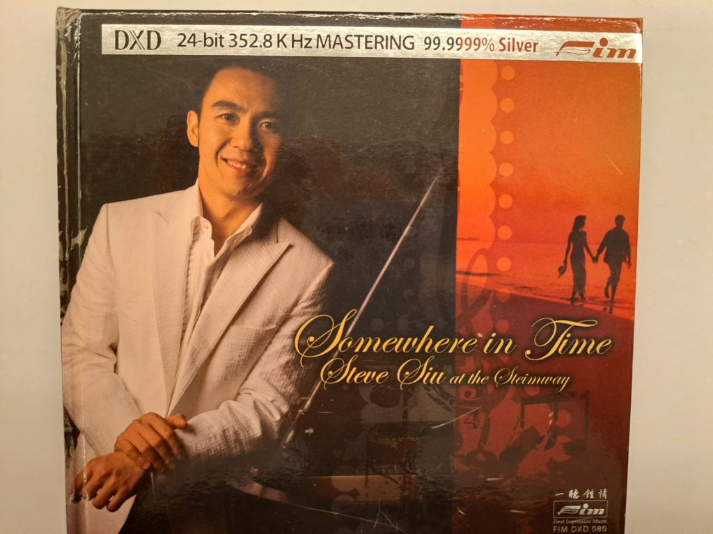 FIM / LIM DXD 080: Somewhere in Time, Steve Siu at the Steinway. DXD 24-bit 352.8 KHz Mastering.  99.9999% Silver CD. 2009 FIM. Produced by FIM. Made in USA 20231069