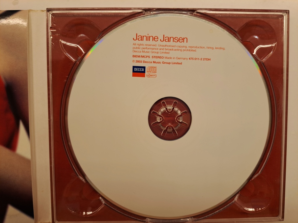 Janine Jansen – Janine Jansen, violin, Stradivarius 1727. Royal Philharmonic Orchestra, Barry Wordsworth. 2003 Decca Music. Made in Germany. 20231129